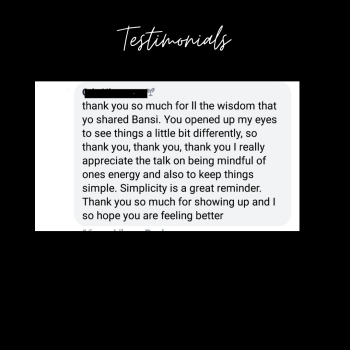 Testimonial 3- Private coaching client testimonial